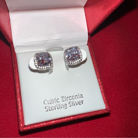 Rachel ashwell cubic zirconia sterling silver earrings Clearance